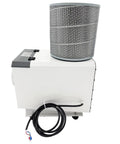 Solid Shop Beast Heavy Duty 1HP Oil Mist Collector And Industrial Fume Extractor showing filter and rear view for CNC use.