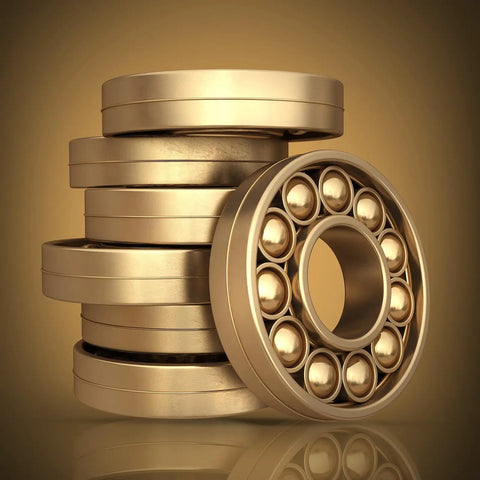 300 Pcs 4mm Brass Bearing Balls, Precision G100 Solid Brass Spheres for Machinery, Automotive, and DIY Projects, Durable, Corrosion Resistant for Water, Oil, Gas Environments, brass bearings stacked