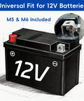 Must Have 72 Piece DIY Friendly Motorcycle Battery Terminal Bolts And Nuts Kit M5 And M6 Stainless Steel With Rectangular Nuts