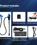 Heavy Duty Electric Drum Pump Transfers Diesel DEF And Light Oils Smooth As Butter Right Out Of 55 Gallon Drums Runs Clean On 120V AC Or 12V DC accessories