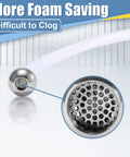 Close-up of foam cannon straw with perforated stainless steel filter ball; 9-inch tube, 2-pack for foam lance