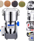 Pro Grade Electric Grain Grinder Mill Stainless Steel Commercial Grinder for Flour Powder Pulverizer with spice samples