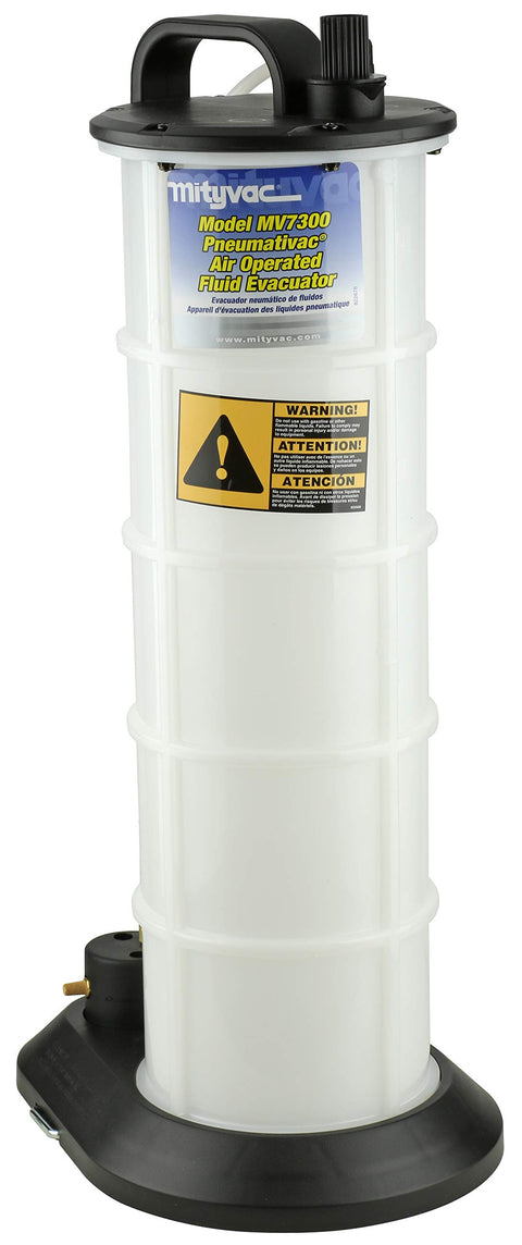 Venturi Vacuum Pump Fluid Evacuator For Oil Brake Fluid Transmission Fluid Coolant Extraction, Pneumatic 2.3 Gallon
