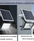JUDYSSY Solar Led Flood Light, Ip67 Waterproof Outdoor Light Villa, Garden Lig, White,300W EU with solar panel and remote control