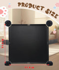 Eleven Point Eight Inch High Two Forty Eight Inch Long Under Bed Blocker Straight Up Durable Barrier showing size details in black eco resin.