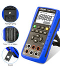 Pro Grade All In One Calibration Tool 04 Plus Multi Function Calibrator For Temperature, Voltage And Current Source showing LCD and inputs