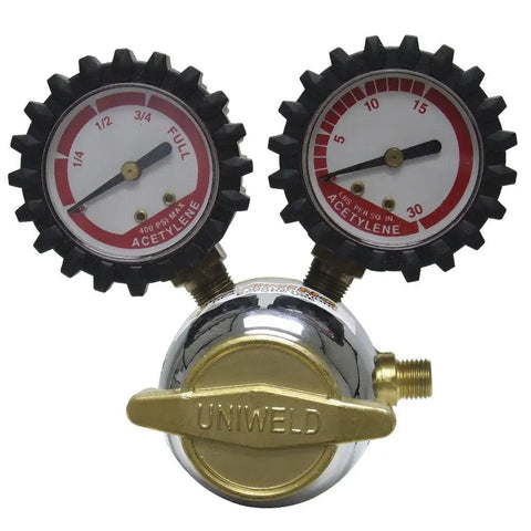 Patriot Series Acetylene Regulator with A Outlet Connection and CGA200 Inlet, single stage gas regulator for welding