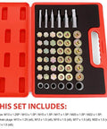 Heavy Duty Oil Drain Plug Repair Tool Kit For Car Screw Hole Restoration With Multi Size Thread Taps Dies To Fix Stripped Threads Perfect For Oil Pans And Gearboxes, red case