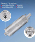 Beefed Up External Inline Fuel Pump Kit With High Flow 255 LPH Performance For 12V Vehicles, highlighting connection points.