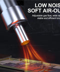 600W SMD SMT Hot Air Rework Station nozzle desoldering a phone motherboard with soft air out