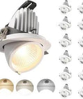 12 Pack LED Recessed Lights With Junction Box, 15W Adjustable Can Lights, Dimmable 3000K 4000K 6000K, Anti Glare Downlights
