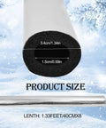 Eight Piece Self Adhering Pipe Insulation Foam Tubes With Aluminum Foil Wrap For Outdoor Water Lines Weatherproof Freeze Protection