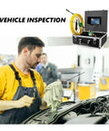 Heavy Duty Drain Inspection Camera With 7 Inch IP68 Waterproof Screen And LED Borescope For Sewer Lines That Records Crisp Footage and vehicle inspection setup.