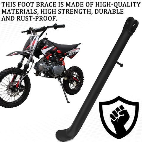 Heavy Duty Dirt Bike Stand With Spring, Side Kickstand For Mini Pit Bikes, 11.8 Inch Replacement Kick Stand For 70cc To 200cc Dirt Bikes, Off Road Frame Accessory For Tough Trails