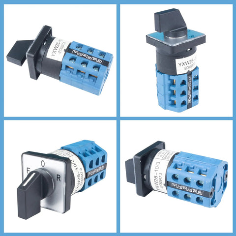 Light Milling Machine Switch For Mini Lathe Forward Off Reverse Motor Control 220V 380V With Silver Contacts For CJ 0618 Lathe Parts