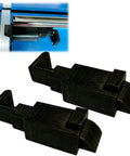 Heavy Duty Tool Box Lock Replacement With Reinforced Latch Clip And Spring in black, shown installed and loose