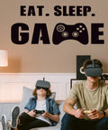 Gamer Vibe Wall Decal For Boys Room And Kids Bedroom Decor Glow In The Dark Controller Theme Self Adhesive Vinyl Sticker