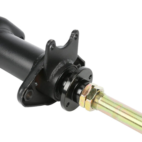 Close-up of 32 Inch Rear Axle Complete Assembly Kit with four stud carrier wheel hub for GY6 125cc 150cc ATV Quad Buggy Go Kart