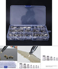 165 Pcs Rivet Nut Kit Stainless Steel 304 Pull Rivet Nuts For Auto, Metalworking, And DIY Repairs Heavy Duty High Load Capacity Surface Friendly Easy Install, Pro Grade Versatile Set For Projects case with assorted rivet nuts