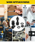 Wide applications of All In One 272 Piece M5 Screws Nuts Washers Kit with Hex Socket Head Bolts in black alloy steel