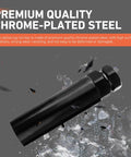 Large 6 Spline Lug Nut Socket Locking Tool For Wheel Lock Removal with chrome-plated steel material