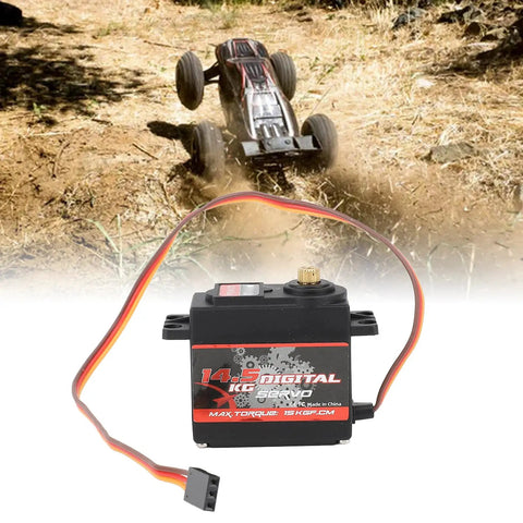 Beast Mode Heavy Duty Full Metal Gear RC Servo Motor With Digital Precision Control, 5kg high torque, for crawler rigs.