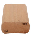 Pro Grade Fretboard Sanding Block For 14 And 15 Inch Radius, Leveling Tool for Luthiers, Maple Wood Block with Smooth Finish