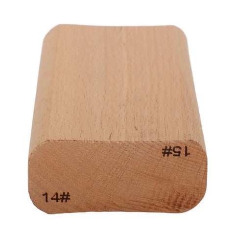 Pro Grade Fretboard Sanding Block For 14 And 15 Inch Radius, Leveling Tool for Luthiers, Maple Wood Block with Smooth Finish