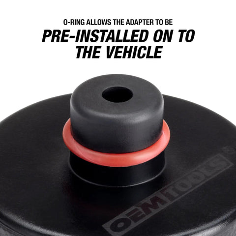 Close-up of Tesla Jack Pads For Model Y, 3, S, X Rubber Lift Pads showing O-ring for pre-installation on vehicle.