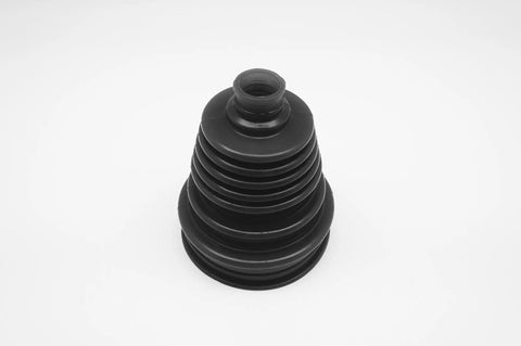 Universal Silicone CV Joint Boot Replacement Kit With Eight Heavy Duty Zip Ties For Front Or Rear Axles showing a black silicone boot.