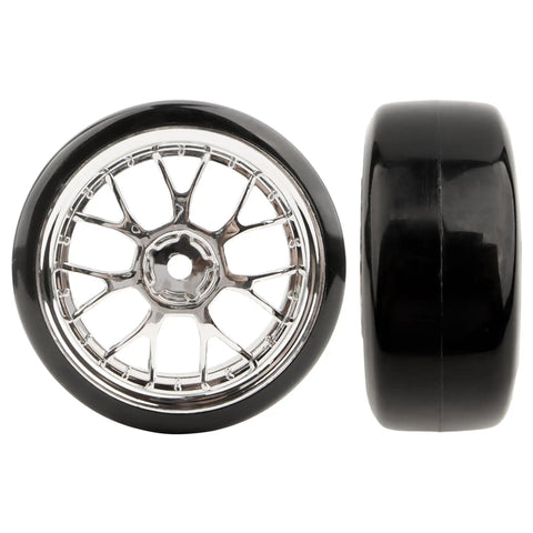 One-Tenth Scale RC On Road Tires And Wheels Set For Dope Drift Racing, Compatible With HSP Tamiya HPI Kyosho Redcat ExceedRC Cars