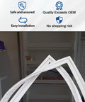 Upgraded 5304507199 Freezer Door Gasket For Frigidaire Fridge Replacement For 216522312 216522313 displayed on an open freezer