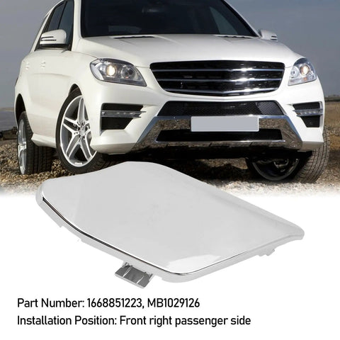 Front Bumper Tow Hook Cover Cap With Glossy Finish For Mercedes ML Class 2012 2015 Tow Eye Cover OE Part 1668851223 MB1029126