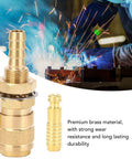 Brass Gas Adapter Welding Fitting For Quick Safe Connection Between Gas Supply And Welding Plug No Leak Design With Durable Brass