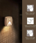 Installation guide for Six Pack Stick On Motion Sensor Lights With Easy Install Warm White LED Night Light For Stairs Closet Hallway