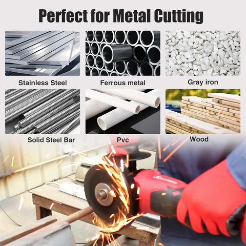 Cut Off wheels 4-1/2 in PRETEC metal cutting discs for angle grinder, 50+5 pack, 7/8-inch arbor.