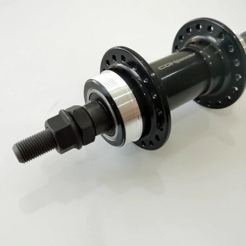 Rear Hub For Bicycle 36 Hole Wide 135mm Aluminum Alloy Double Thread Three Eighth Inch Axle Black Fits Rotary Freewheel