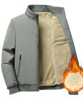 Mens Fleece Full Zip Jacket With Warm Fur Lining Lightweight Yet Toasty Coat For Fall And Winter Casual Outdoor Adventure Layer