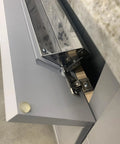 Open view of Two Pack Tilt Out Drawer Hinges Kit One Eighth Inch Overlay For False Fronts And Pull Out Trays No Sweat Easy Install