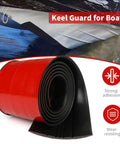 Heavy Duty Self Adhesive Boat Keel Guard And Badass Hull Armor Strips For Fiberglass Aluminum Fishing Vessels Black roll on water surface