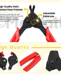 225 Piece Snap Ring Pliers Kit With Straight And Bent Retaining Ring Pliers For Internal And External Retaining Rings C Clips