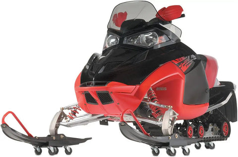 Heavy Duty Snowmobile Dolly Kit With Steel Frame And Black Powder Coat 1500 Lb Capacity under snowmobile skis and track