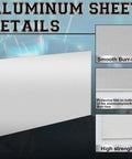 Details of 2 Pack 5052 Aluminum Sheet Metal 12 By 24 Inch Plate One Eighth Inch Thick, smooth and burr-free with high strength.