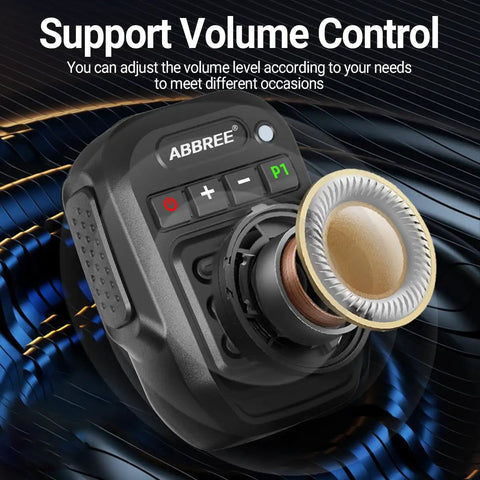Close-up of volume controls on Wireless Handheld Speaker Mic For Baofeng 2 Pin Walkie Talkie Shoulder Microphone.
