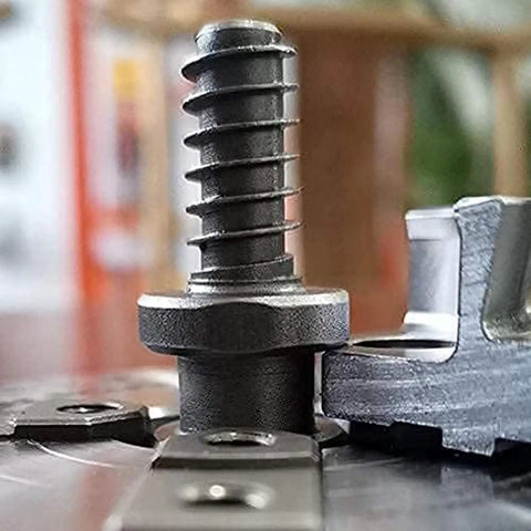Close-up of woodworm screw for woodturning chucks secure mounting for bowl blanks and outside forming fits most major chucks