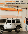 Heavy Duty Kayak Storage Hoist For Garage Ceiling With 180 Lb Capacity, Overhead Pulley System For Kayaks Canoes Bikes and Jeep Wrangler Hardtops