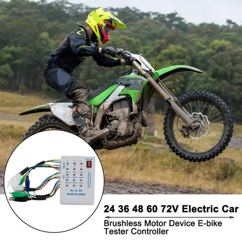Versatile Brushless Motor And Controller Tester For 24V To 72V E Bikes Scooters And Electric Cars Quickly Checks Phase Sequence ABC And abc Coil Health Hall Sensor And Controller Status Built For Fast Onboard Diagnostics