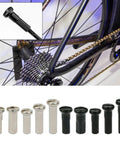 50 Pcs Pack Ultralight Steel Bike Spoke Nipples 12G 13G 14G In Black And Silver High Strength Wheel Spoke Nipples Caps display