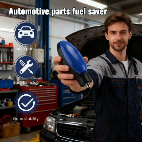 Mechanic holding Plug And Play Portable Fuel Saver For Cars And Trucks, Universal Gas Saver with Magnetic Retuning Technology