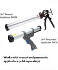 3M manual and pneumatic applicators for Polyurethane Adhesive Sealant 560, Black 310 mL Cartridge use.